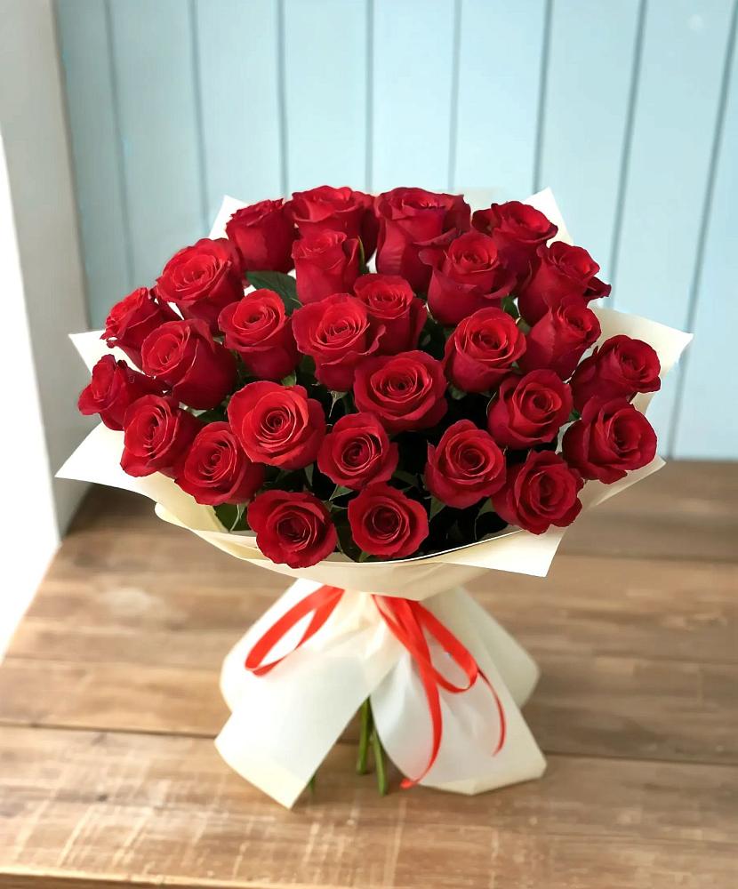 Букет 29 Красных роз в Теплоозерске