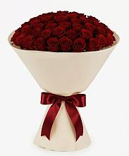Букет 101 Бордовая роза Блэк Бакарра в Теплоозерске