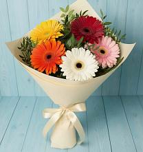 Букет цветов из:  Герберы в Теплоозерске