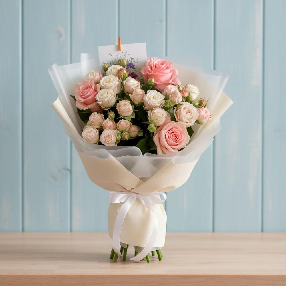 Букет цветов из: Розы в Теплоозерске