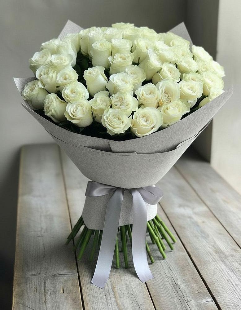 Букет 35 Белых роз в Теплоозерске