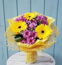 Букет цветов из:  Хризантемы и Герберы в Теплоозерске
