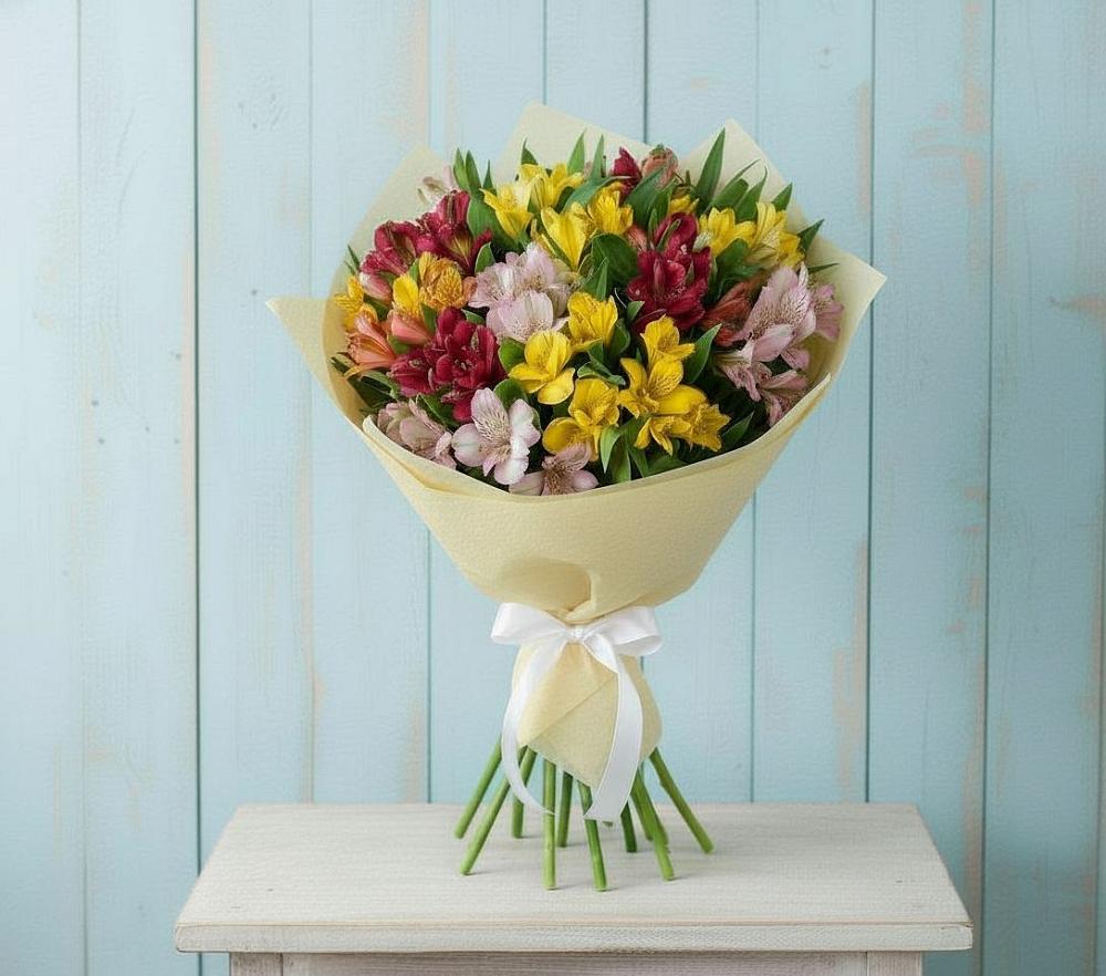 Букет цветов из: Альстромерии в Теплоозерске