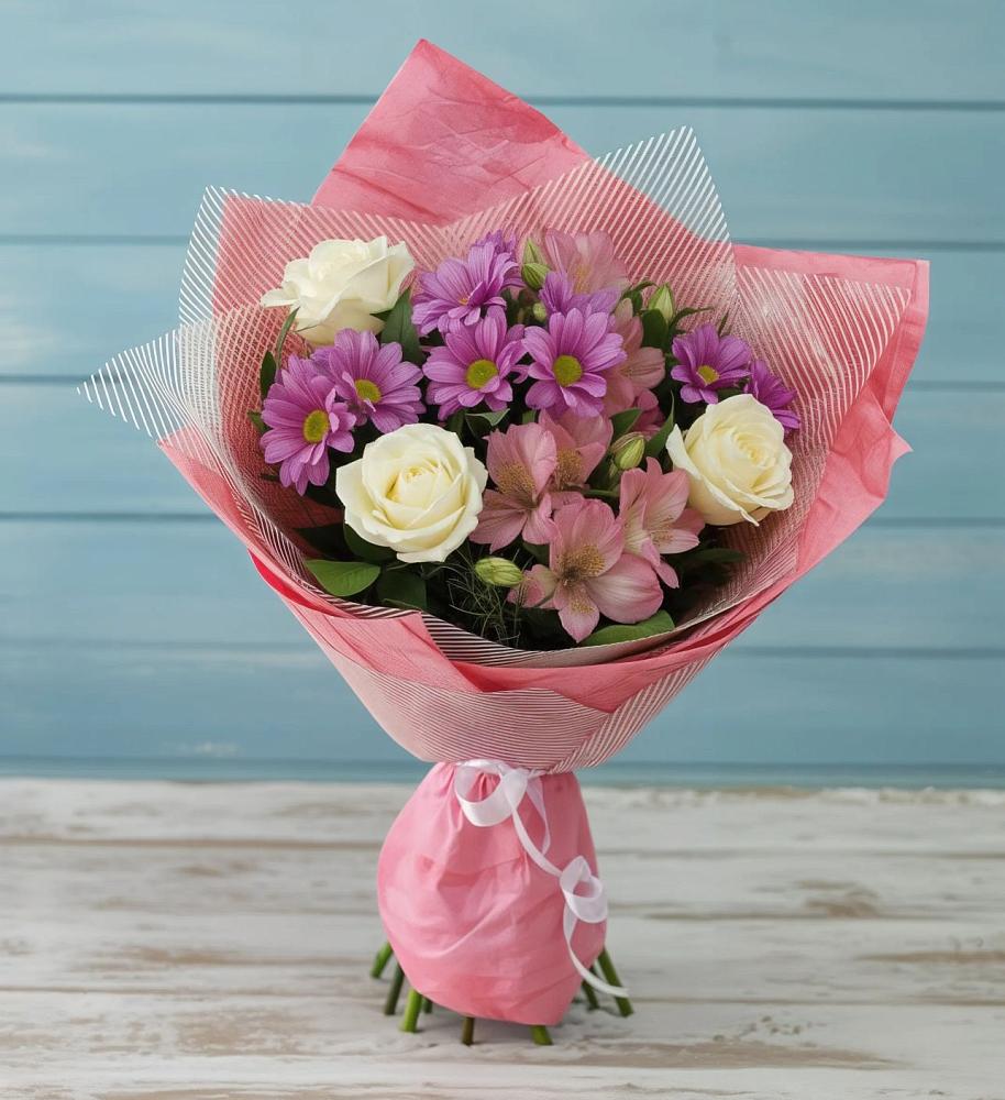 Букет цветов из: Герберы в Теплоозерске