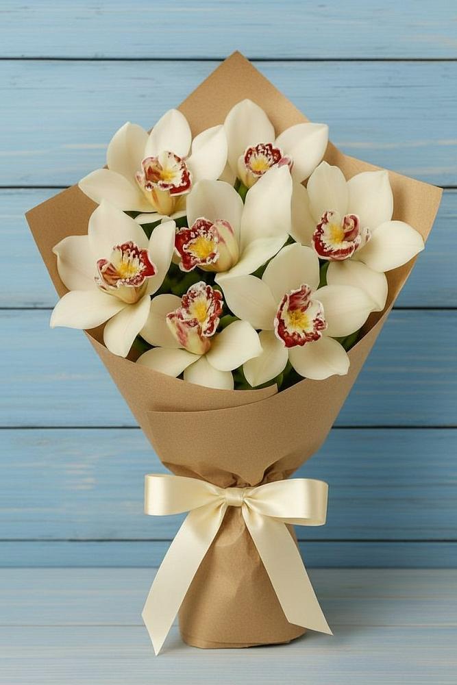 Букет цветов из: Орхидеи и Розы в Теплоозерске