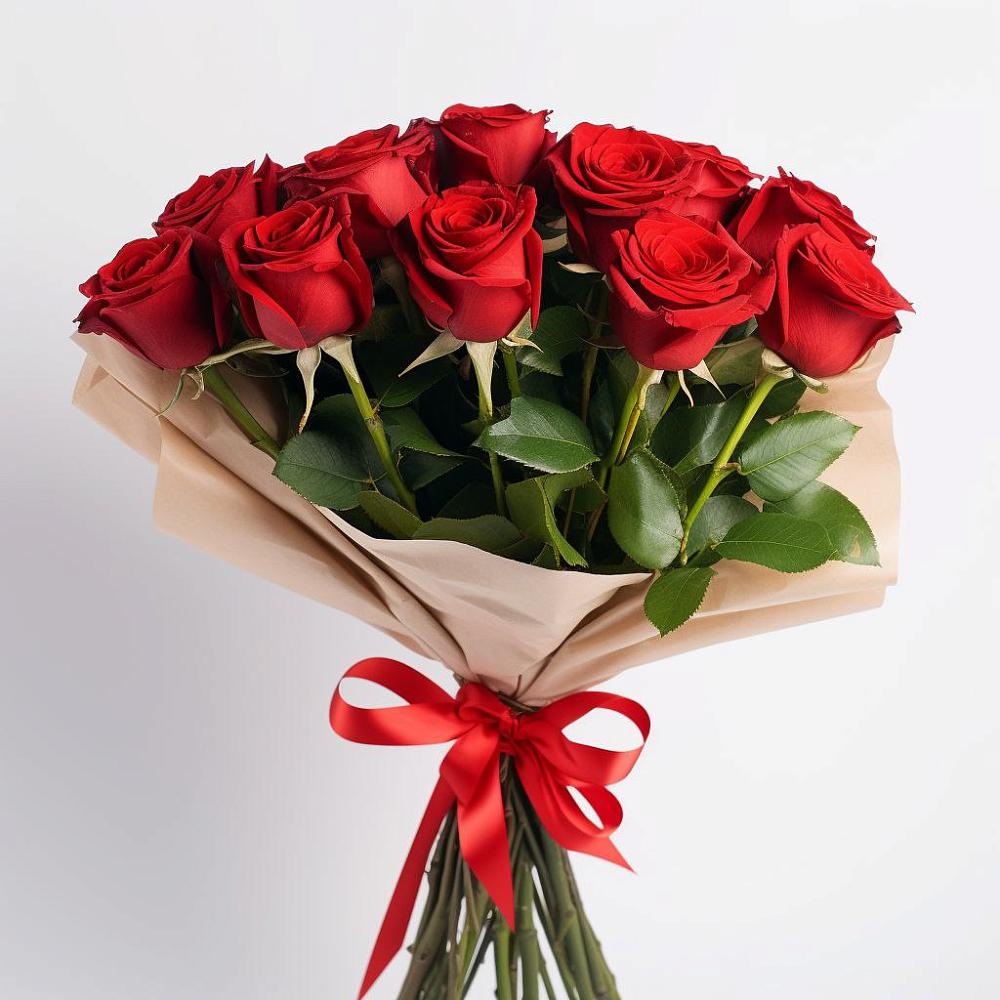 Букет 11 Красных роз Эдлесс Лав в Теплоозерске